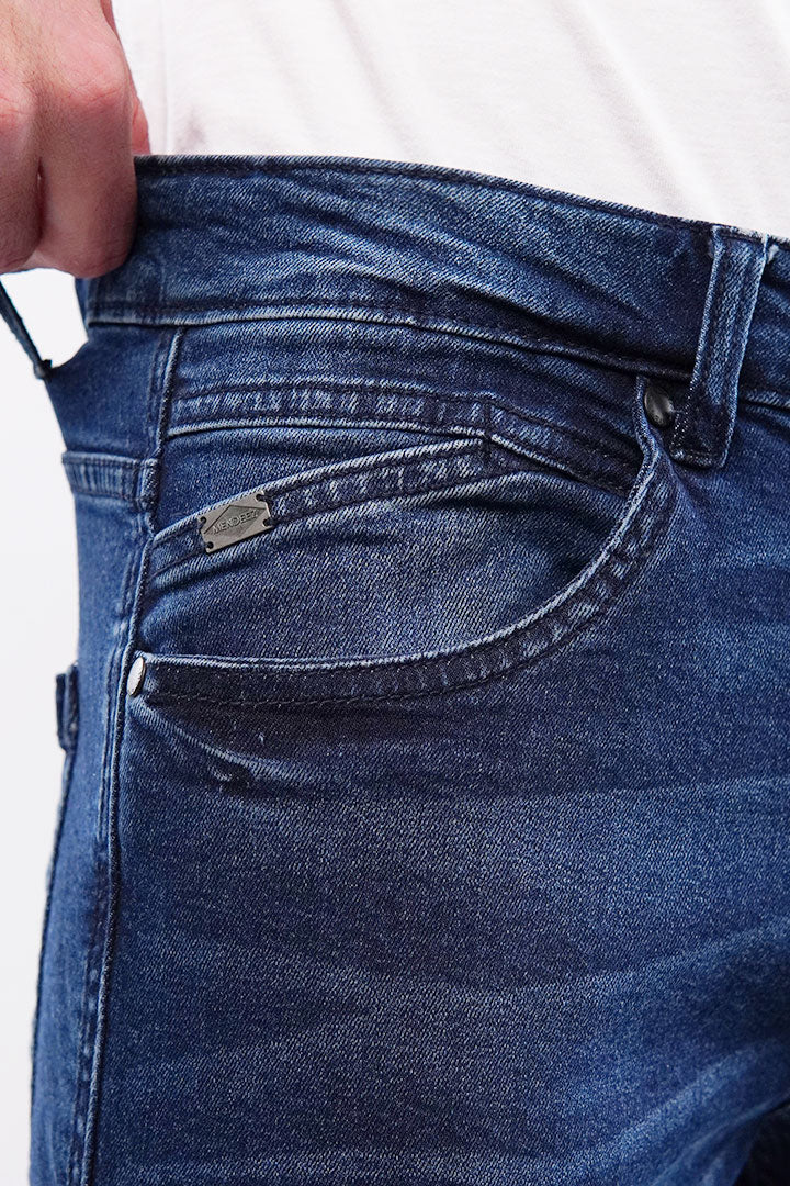 Crop Fit Denim - Navy Blue alternate view
