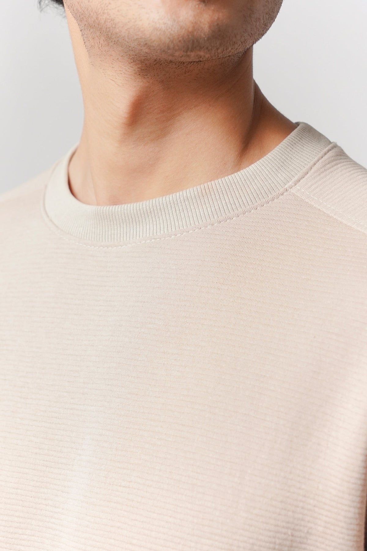 Side-Pocket Sweatshirt - Beige - FA