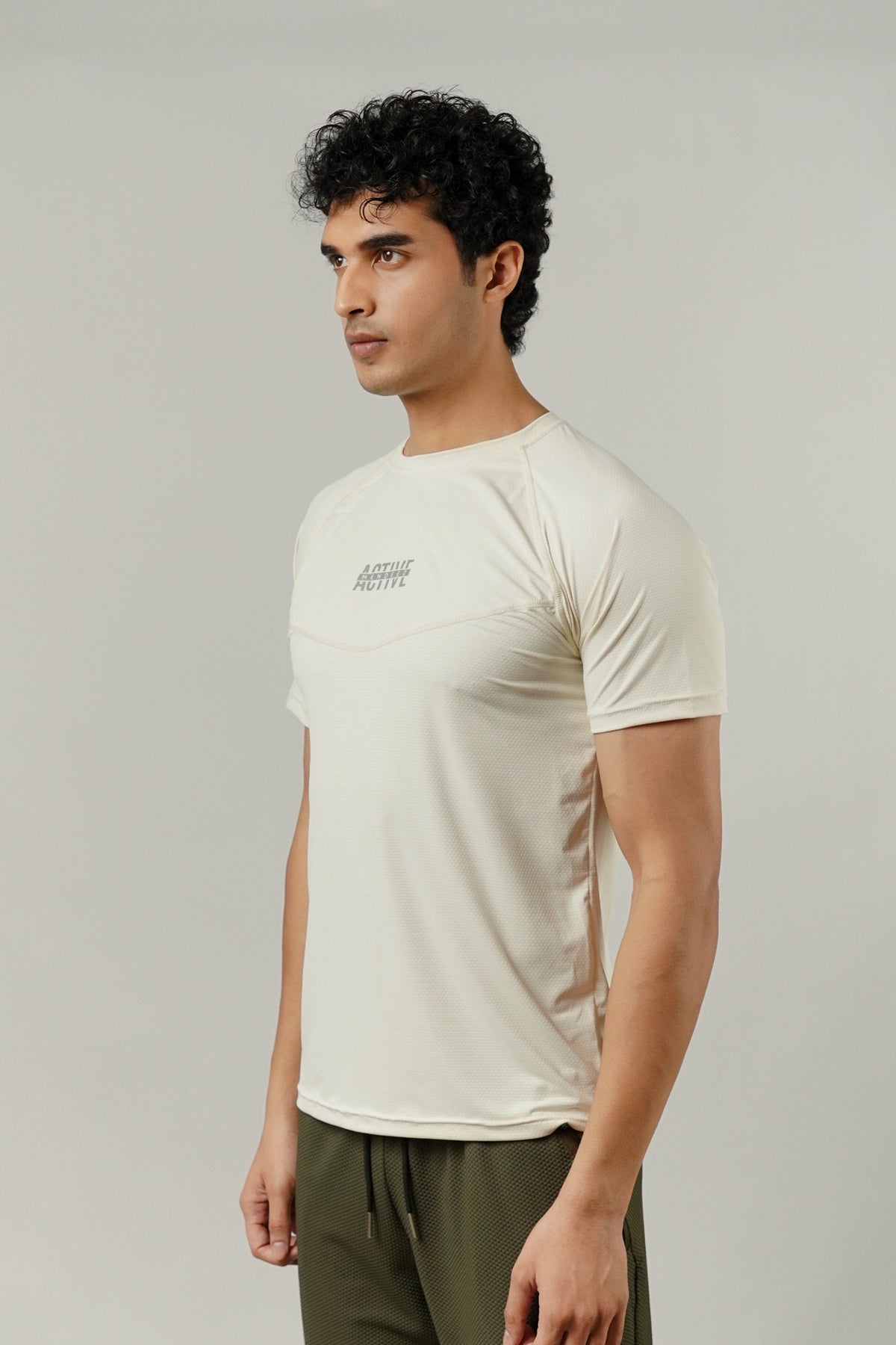 Textured T-Shirt - Cream
