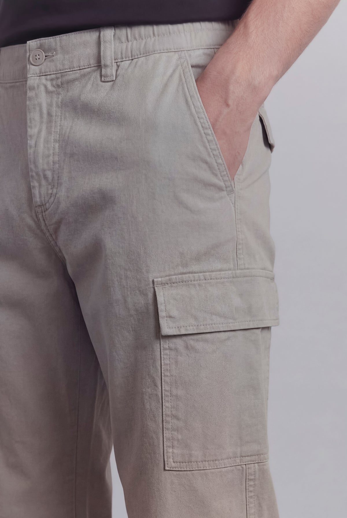 Cargo Pants - Light Grey - FA alternate view