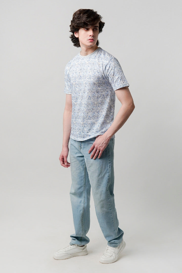 Printed T-Shirt - Blue