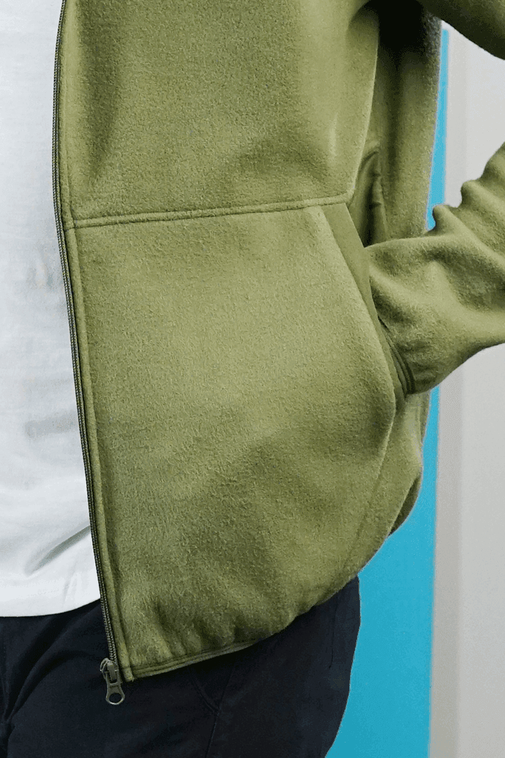 Sage Green Polar Jacket alternate view
