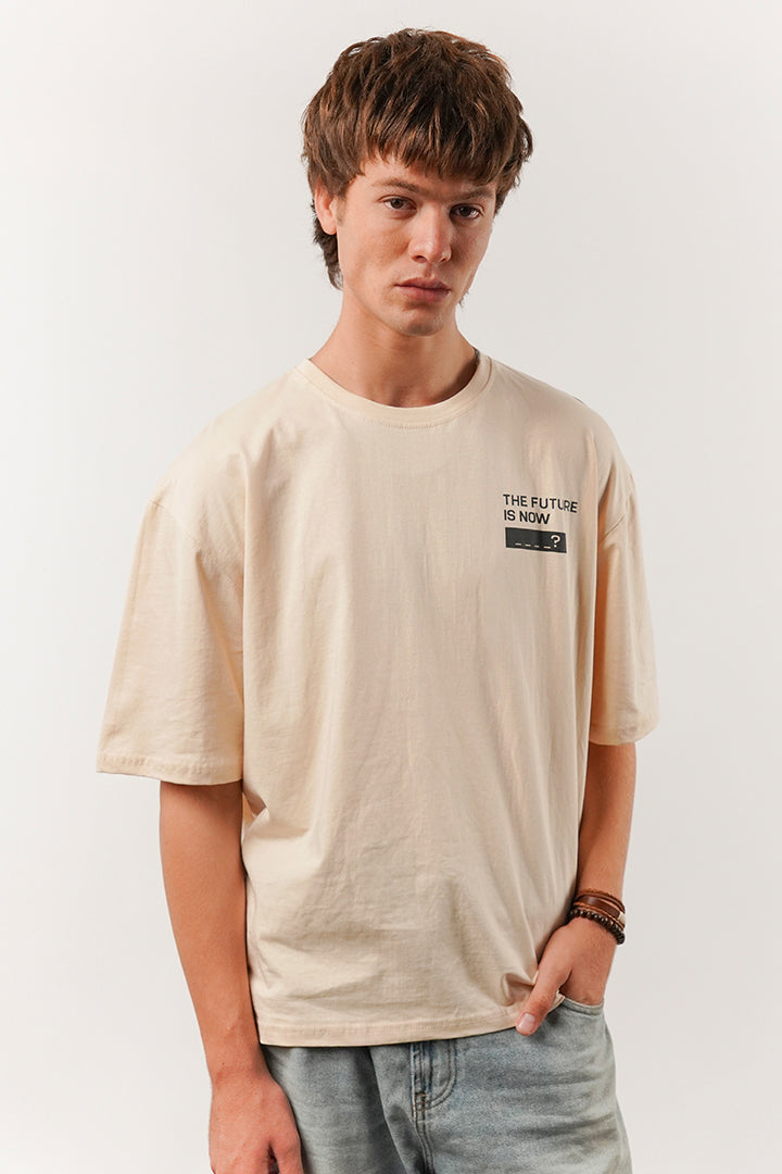 Box Fit Tee - Beige - FA