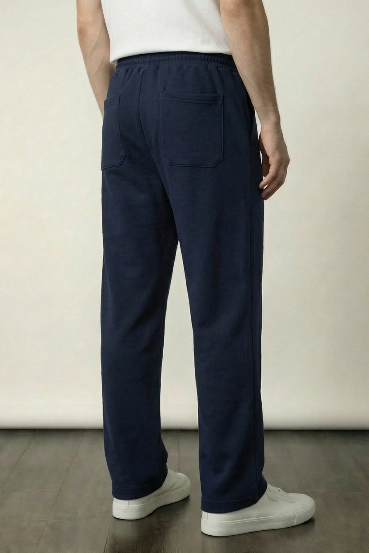 Pintex Jogger Pants - Navy Blue