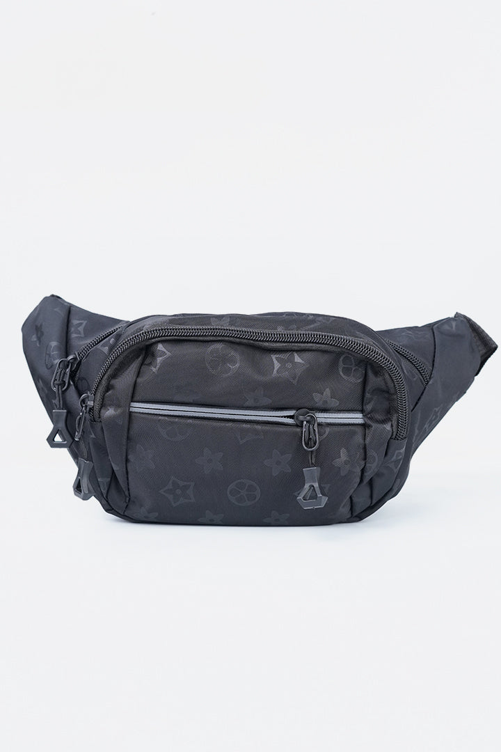 Motif Waist Bag - Black
