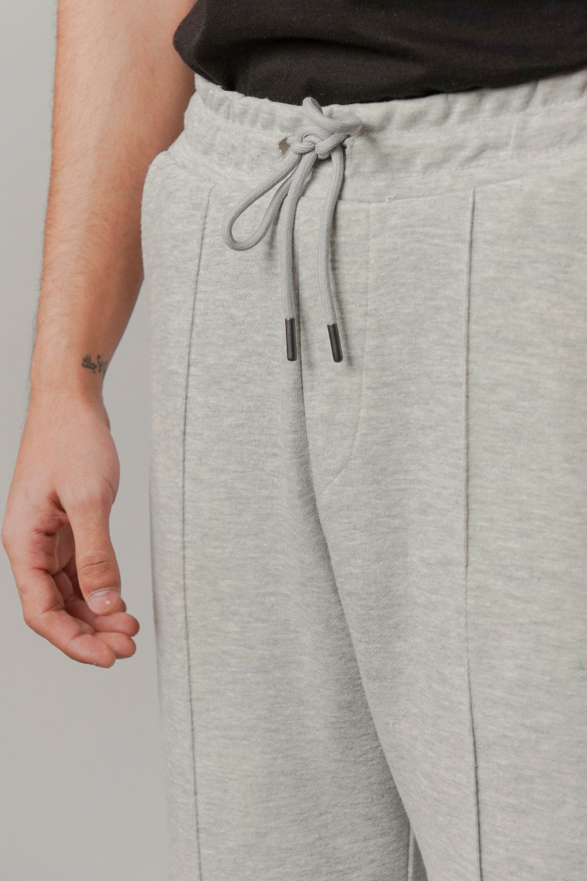 Pintex Jogger Pants - Heather Grey - FA alternate view