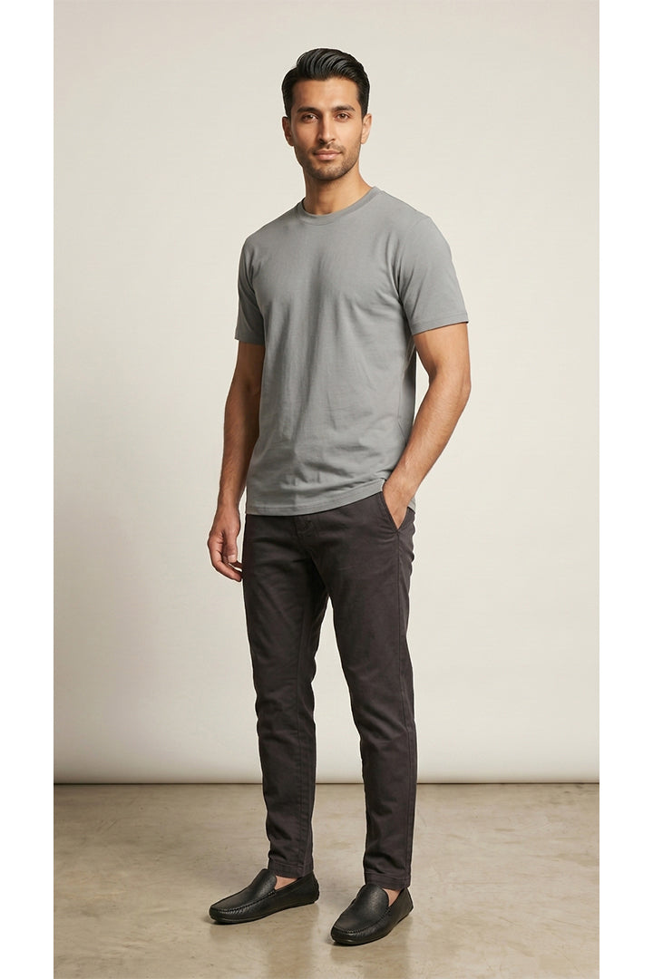 Crew Neck T-Shirt - Grey