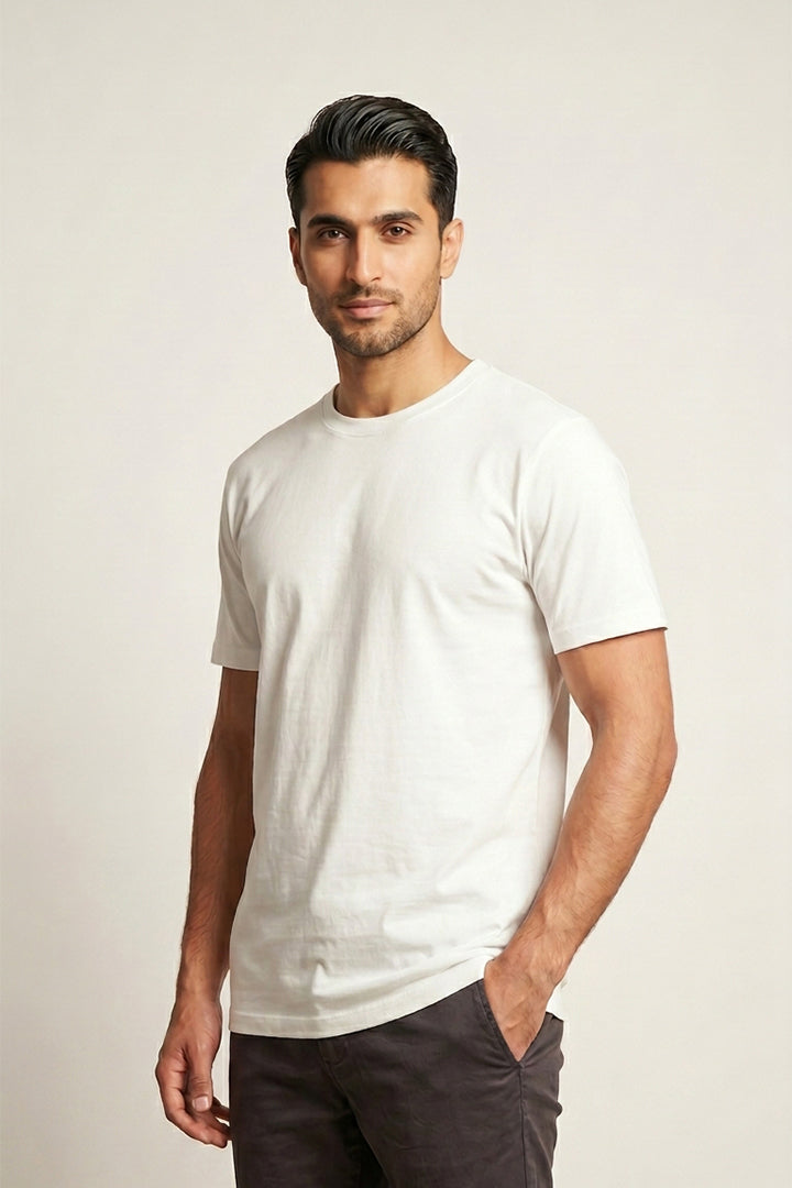 Crew Neck T-Shirt - White