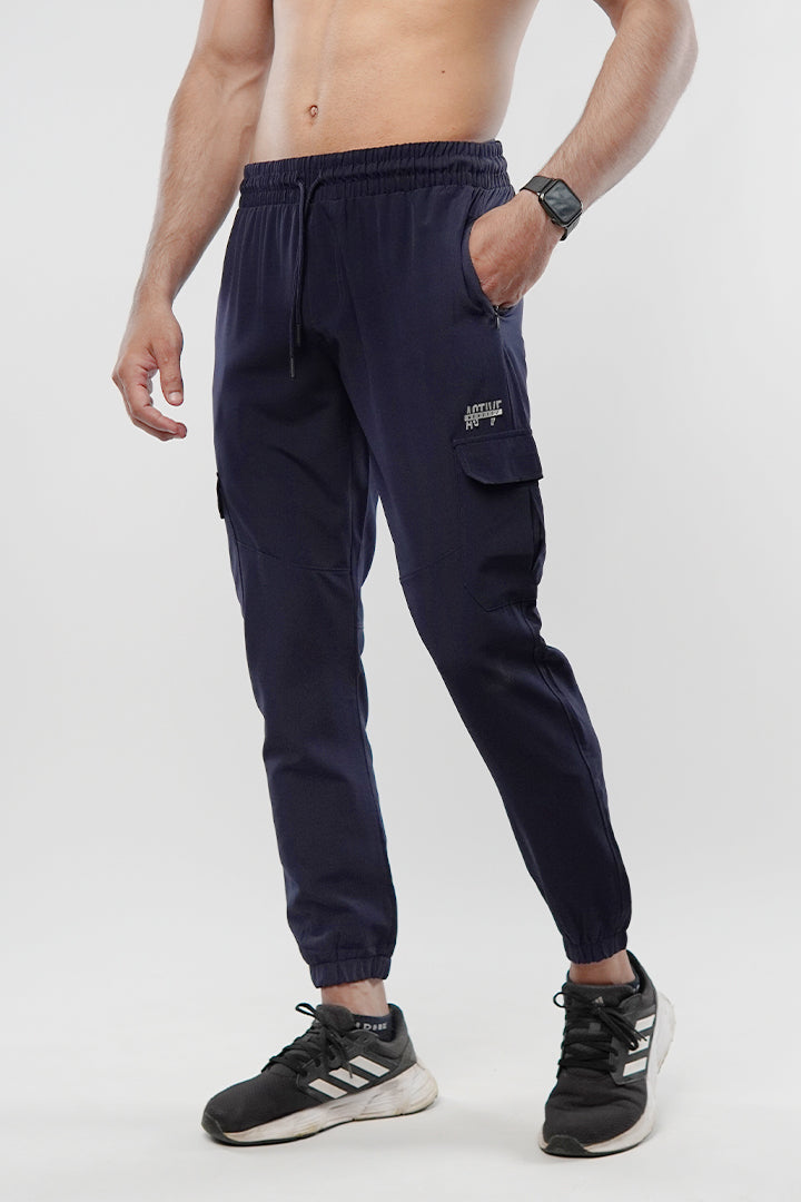 Cargo Jogger Pants - Navy Blue - FA