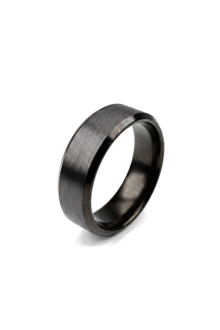 Classic Matte Band Ring - Black
