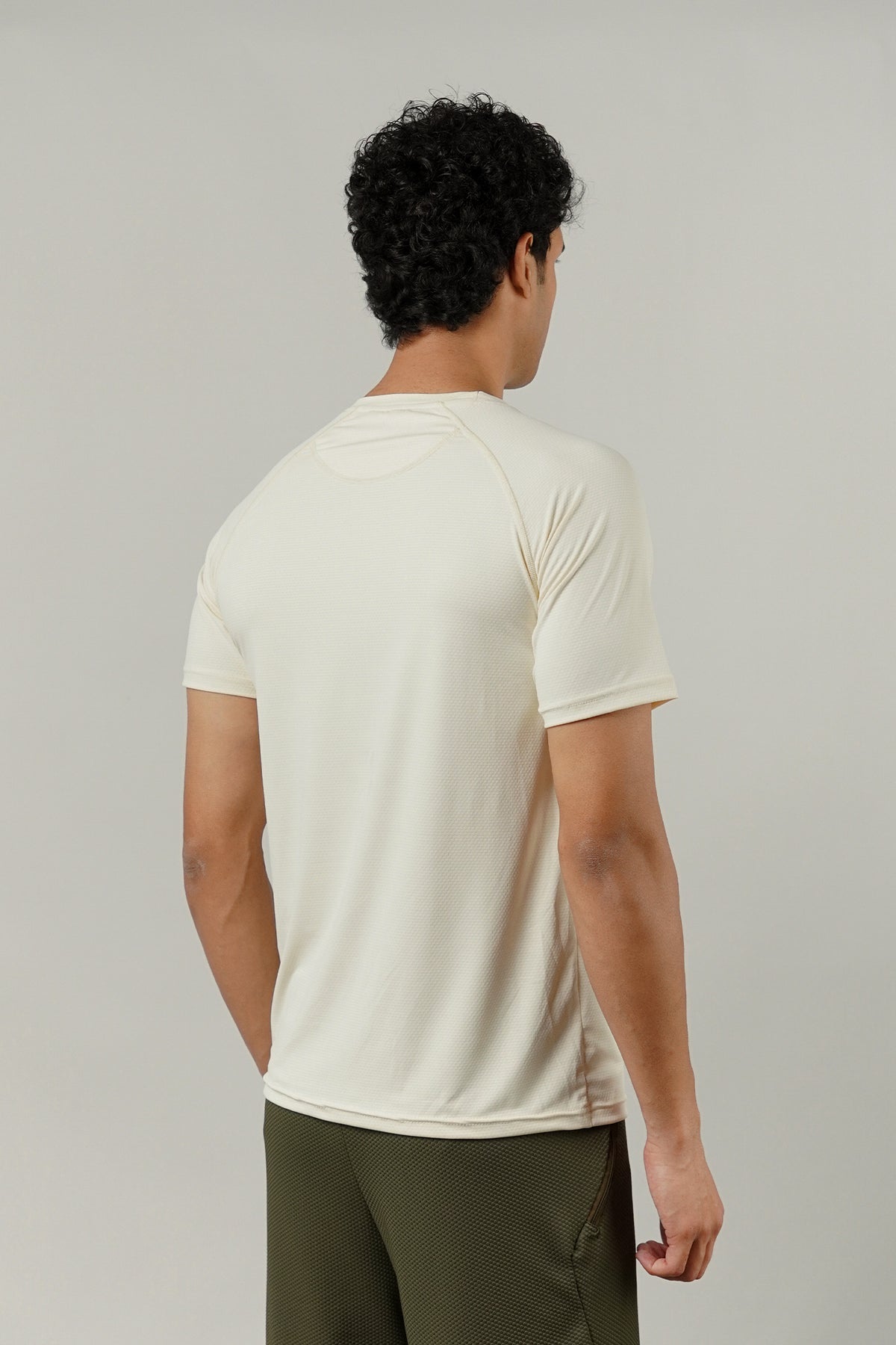 Textured T-Shirt - Cream
