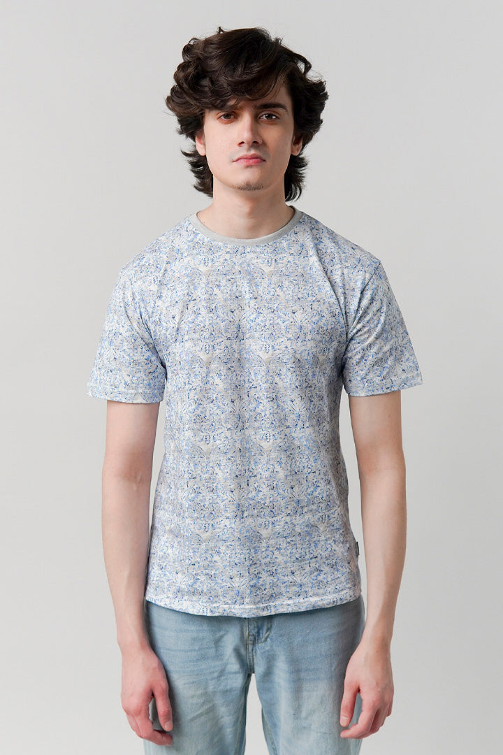 Printed T-Shirt - Blue