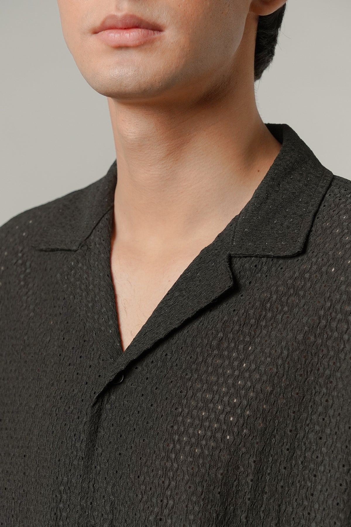 Burnout Cuban Shirt - Black