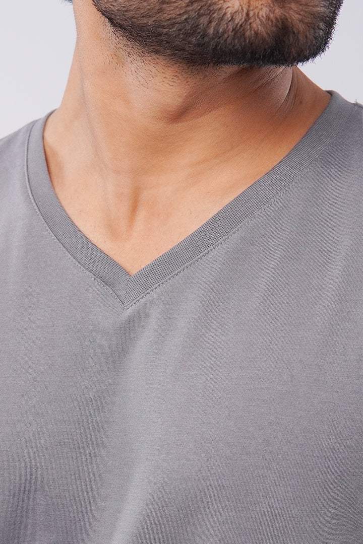 Metal Gray V-Neck alternate view