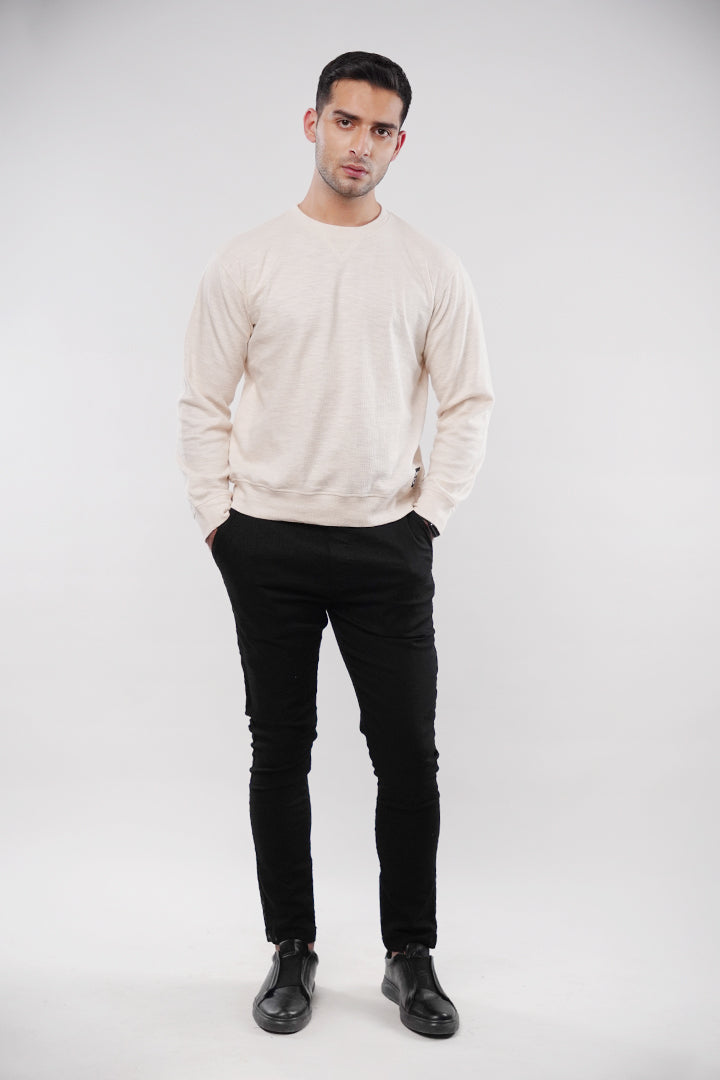 Thermal Sweatshirt - Cream - FA