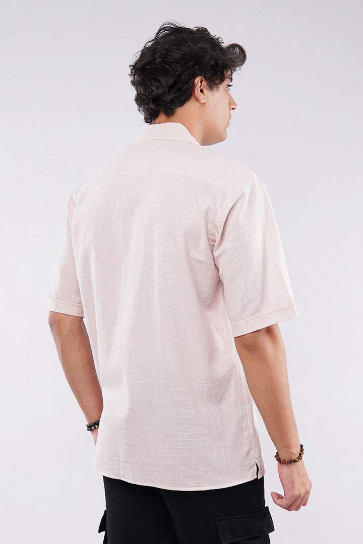 Texture Cuban Shirt - Pink - FA