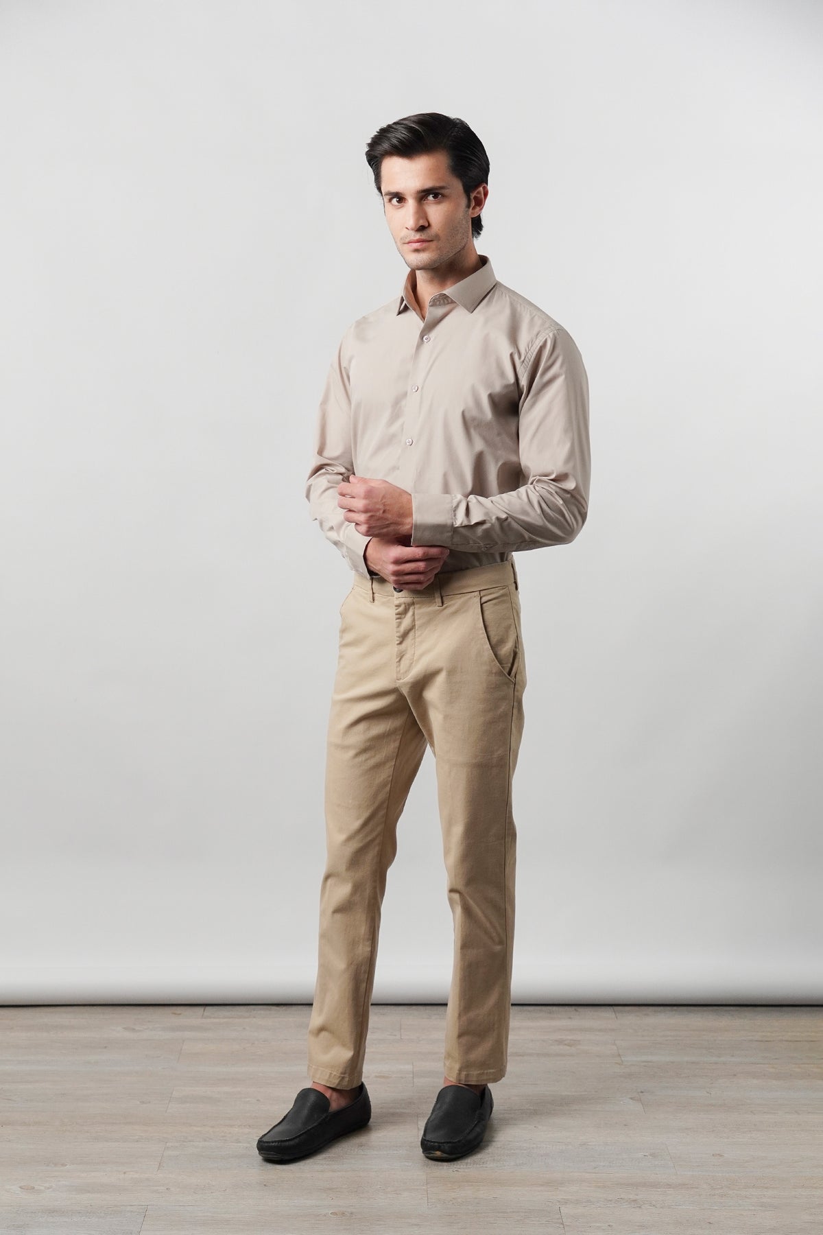 Plain Shirt - Sand Brown