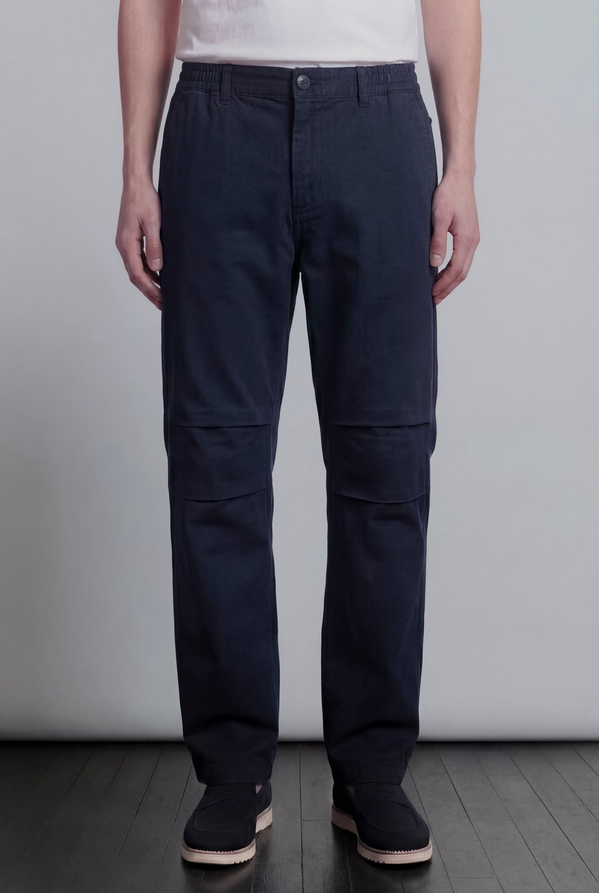 Pleated Pants - Navy Blue