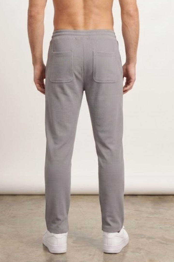 Split Hem Trousers - Grey