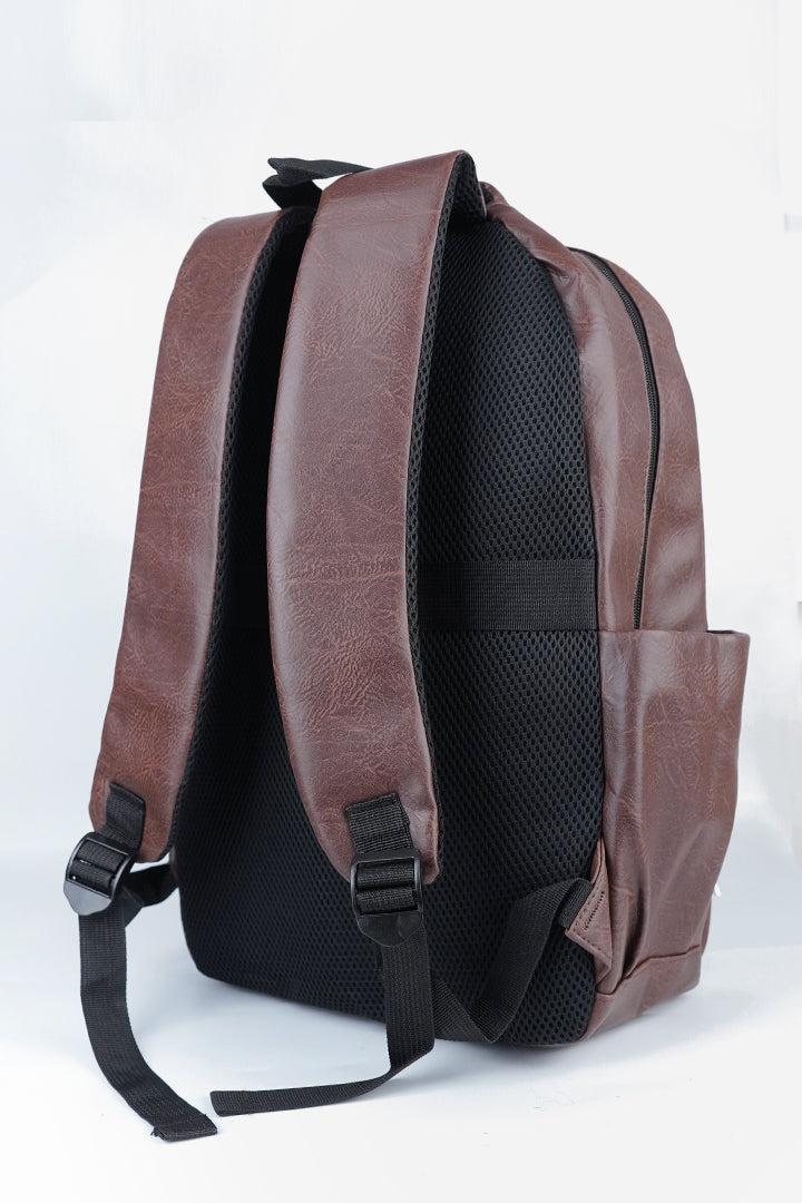 Classic Executive Leather Backpack – Vintage Brown