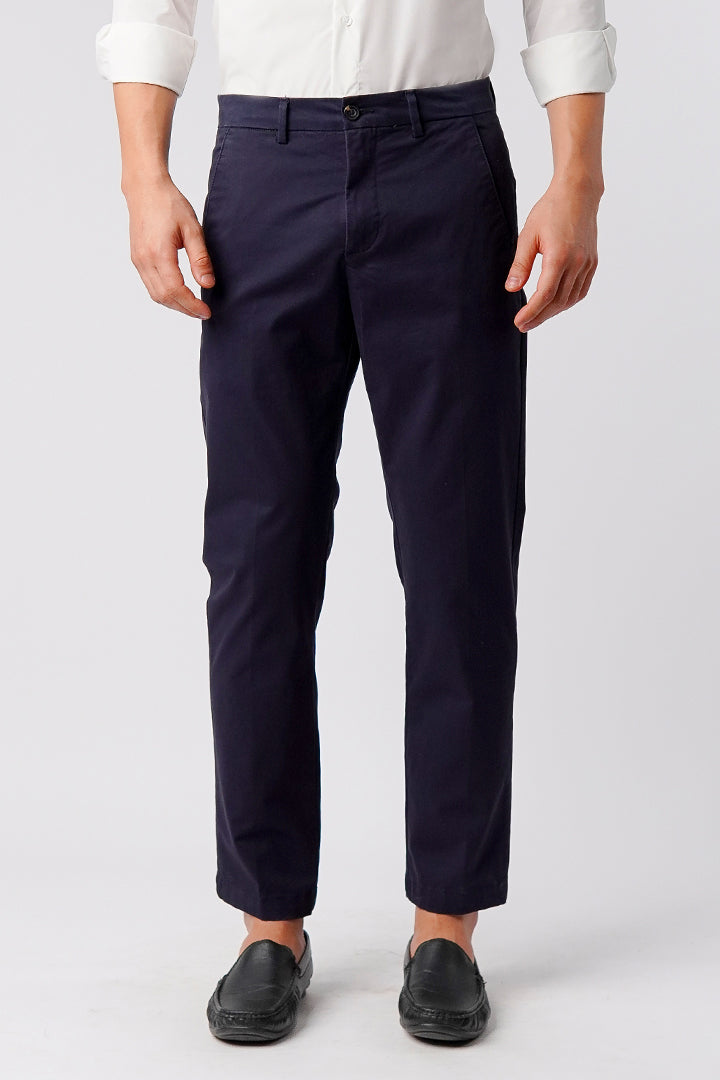 Straight Fit Chinos - Navy Blue