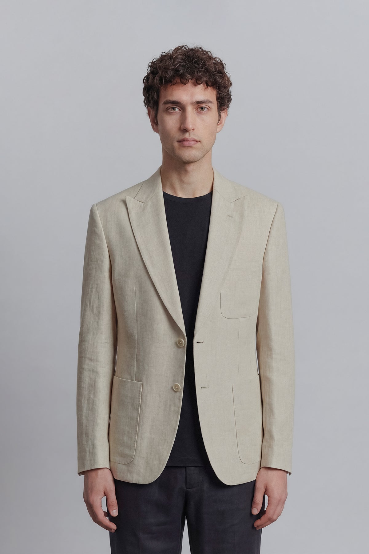 Linen Blazer - Cream