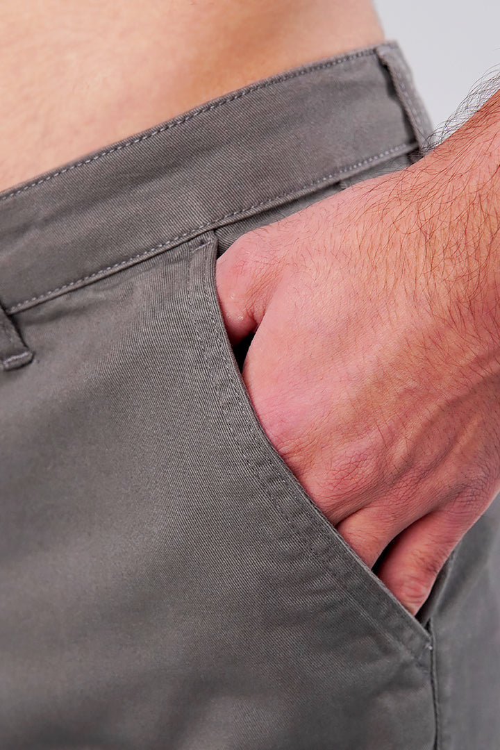 Straight Cargo Pants - Grey alternate view