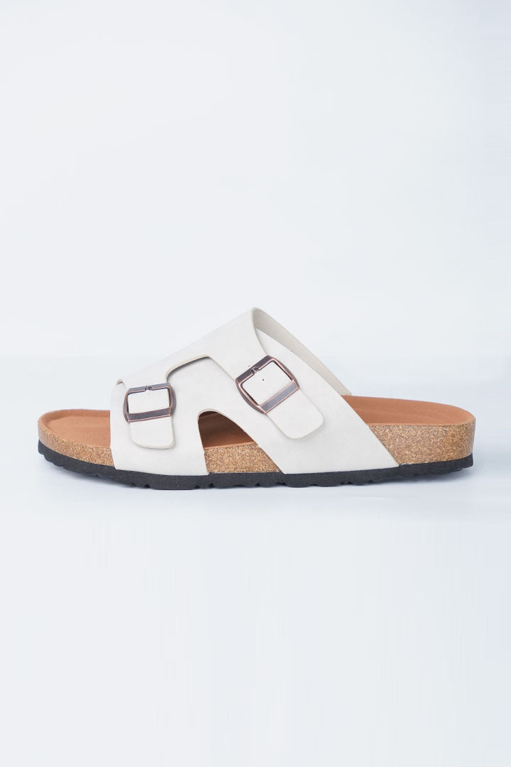 Buckle Slides - Off White