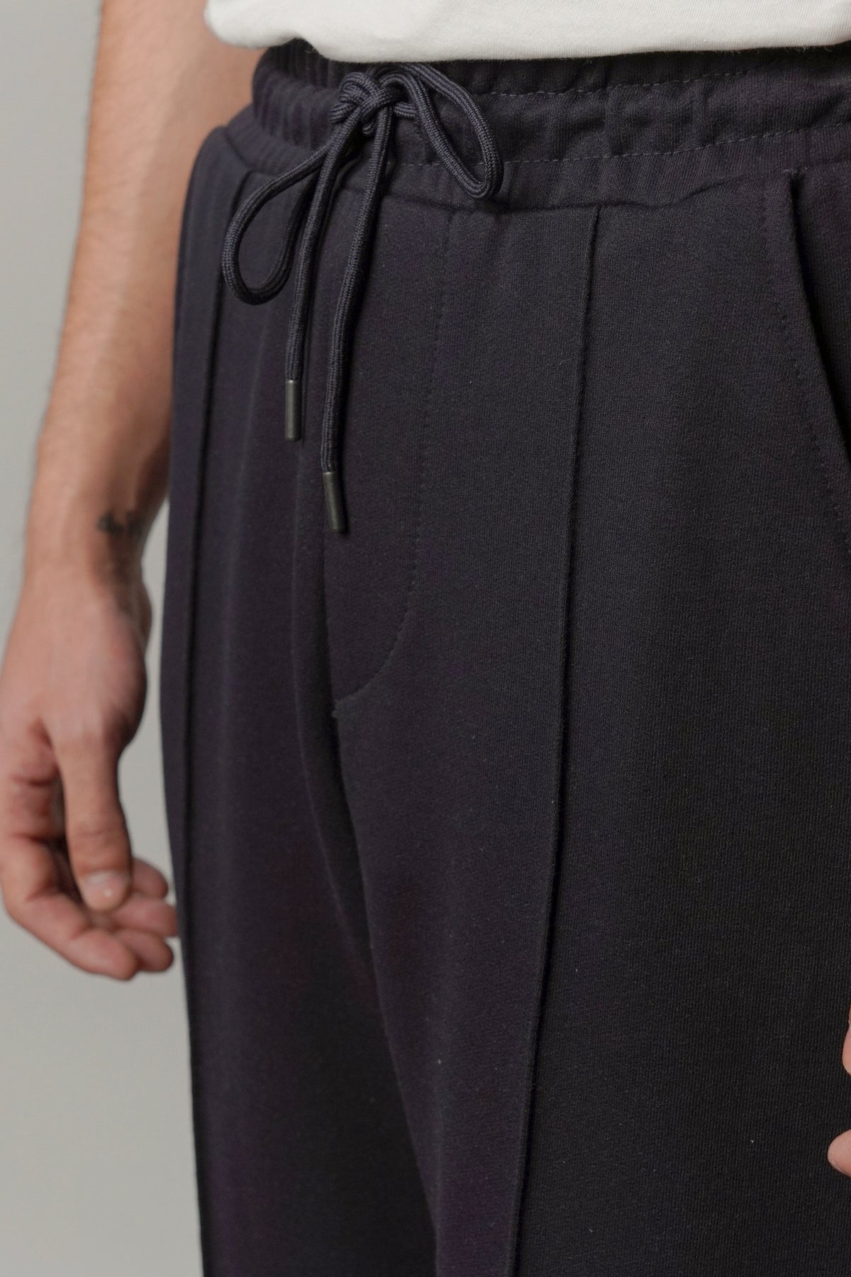 Pintex Jogger Pants - Navy Blue