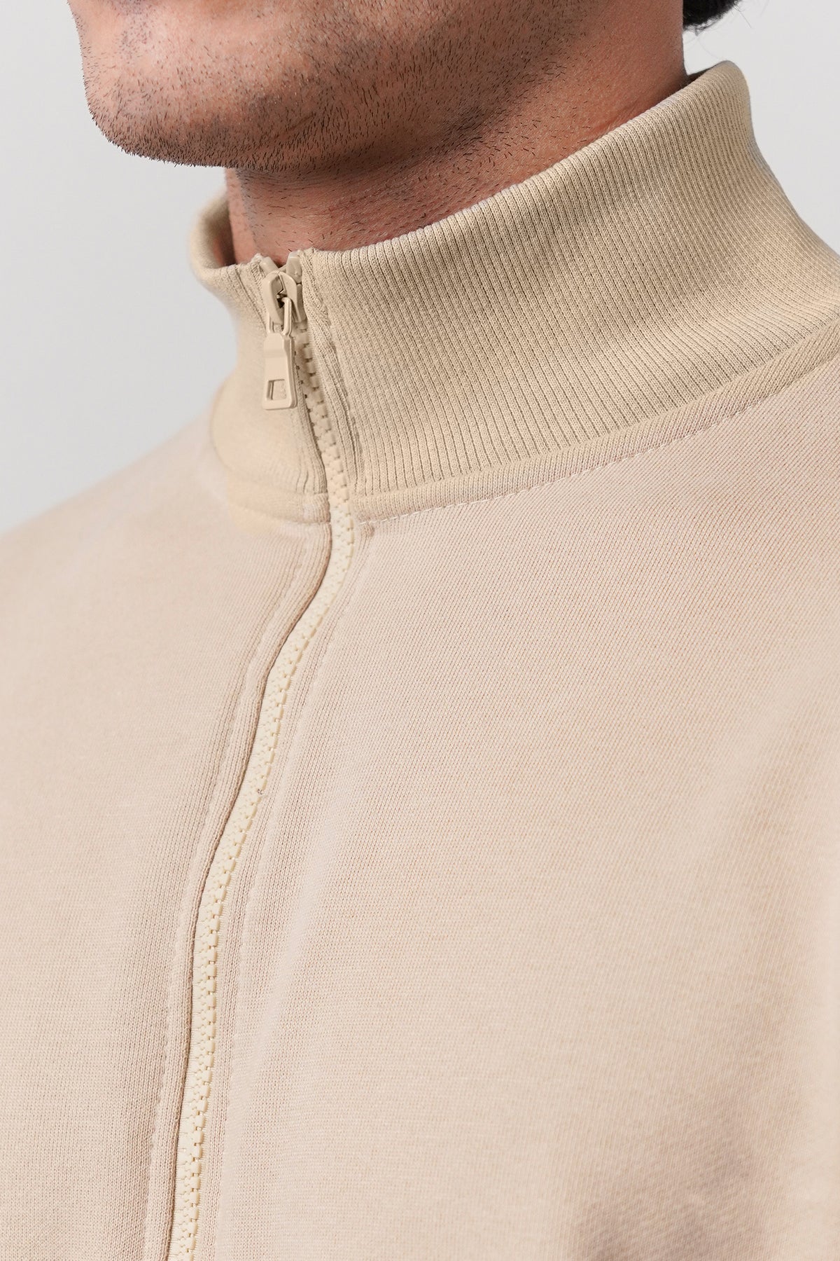 Stand-Up Collar Jacket - Beige alternate view