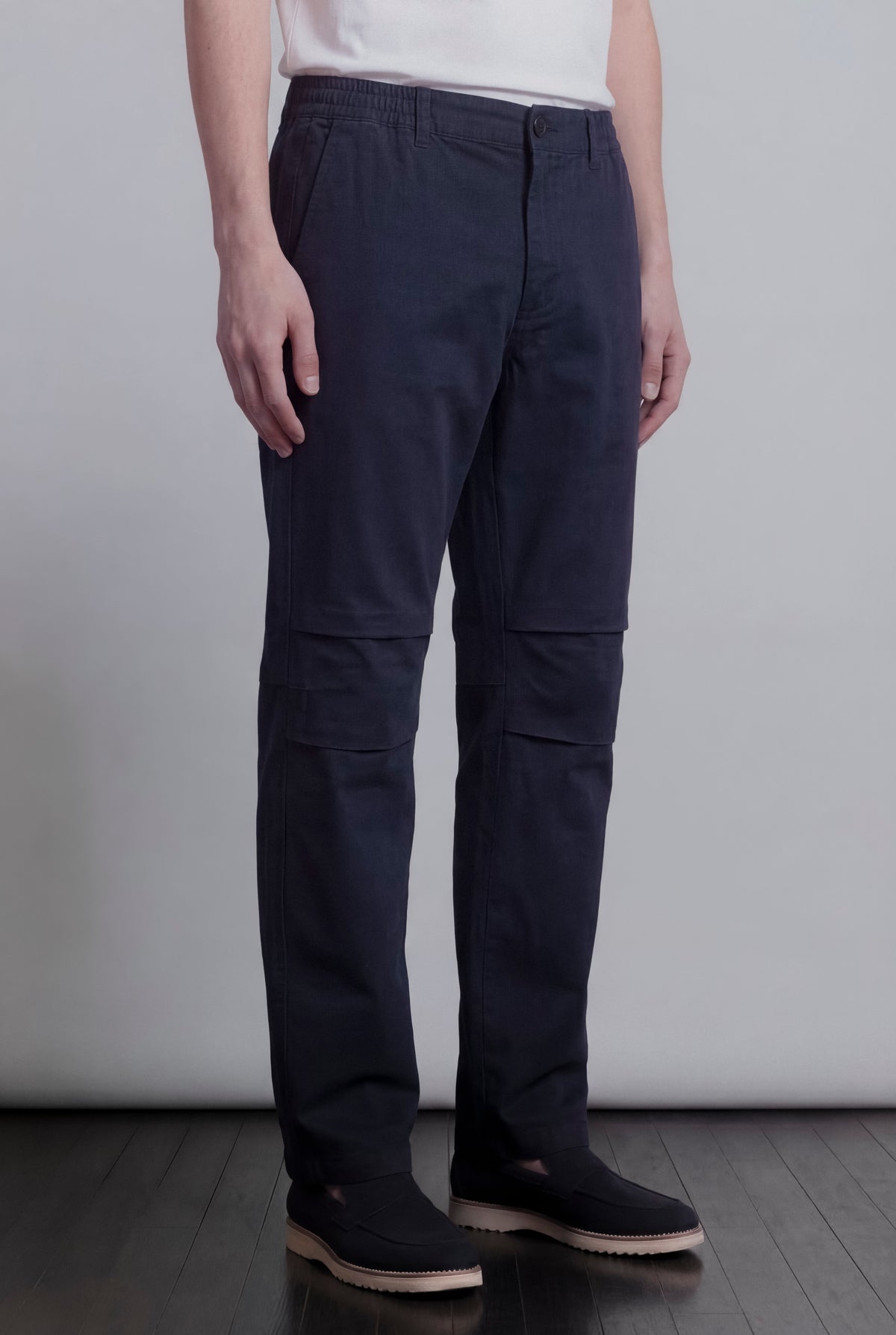 Pleated Pants - Navy Blue
