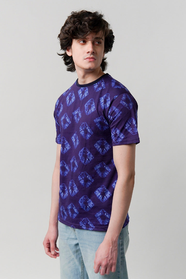 Printed T-Shirt - Purple