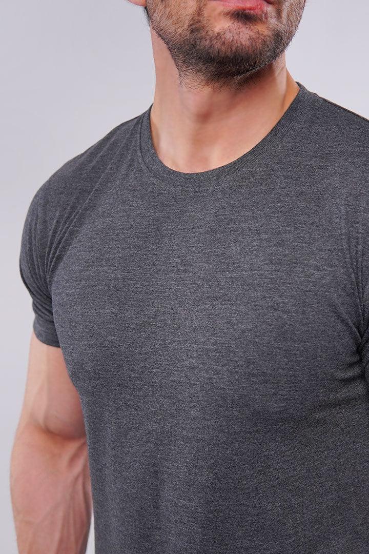 Crew Neck T-Shirt - Charcoal Grey alternate view
