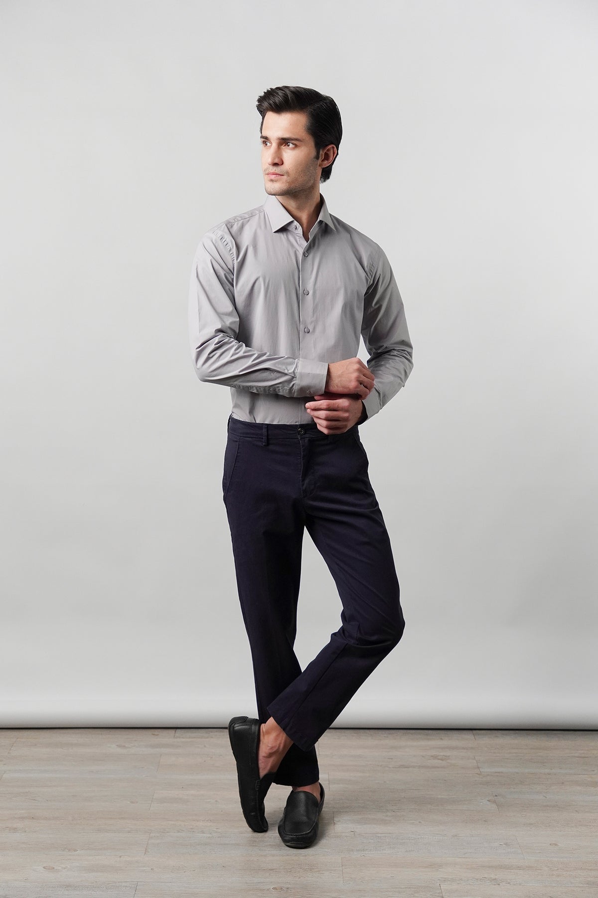Plain Shirt - Grey