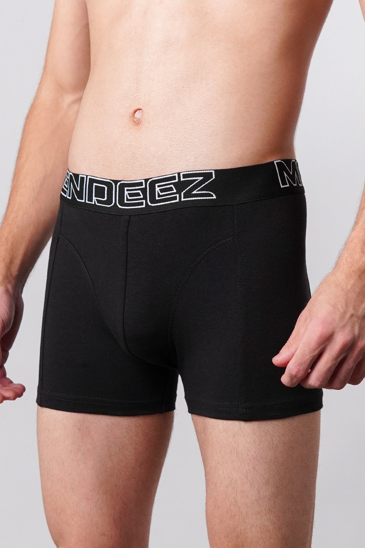 Boxer Trunks - Black, White & Light Grey Pack Of 3 alternate view