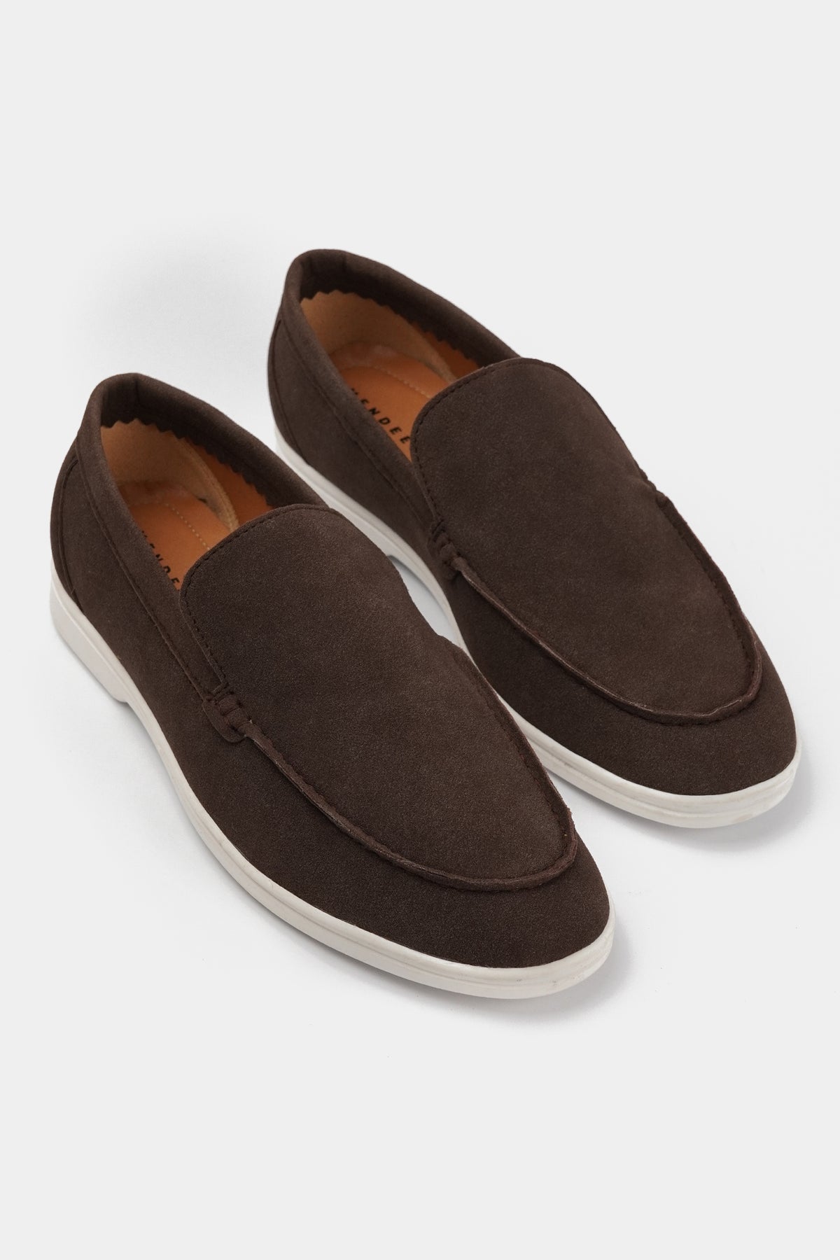 Slip On Suede Loafers - Dark Brown alternate view