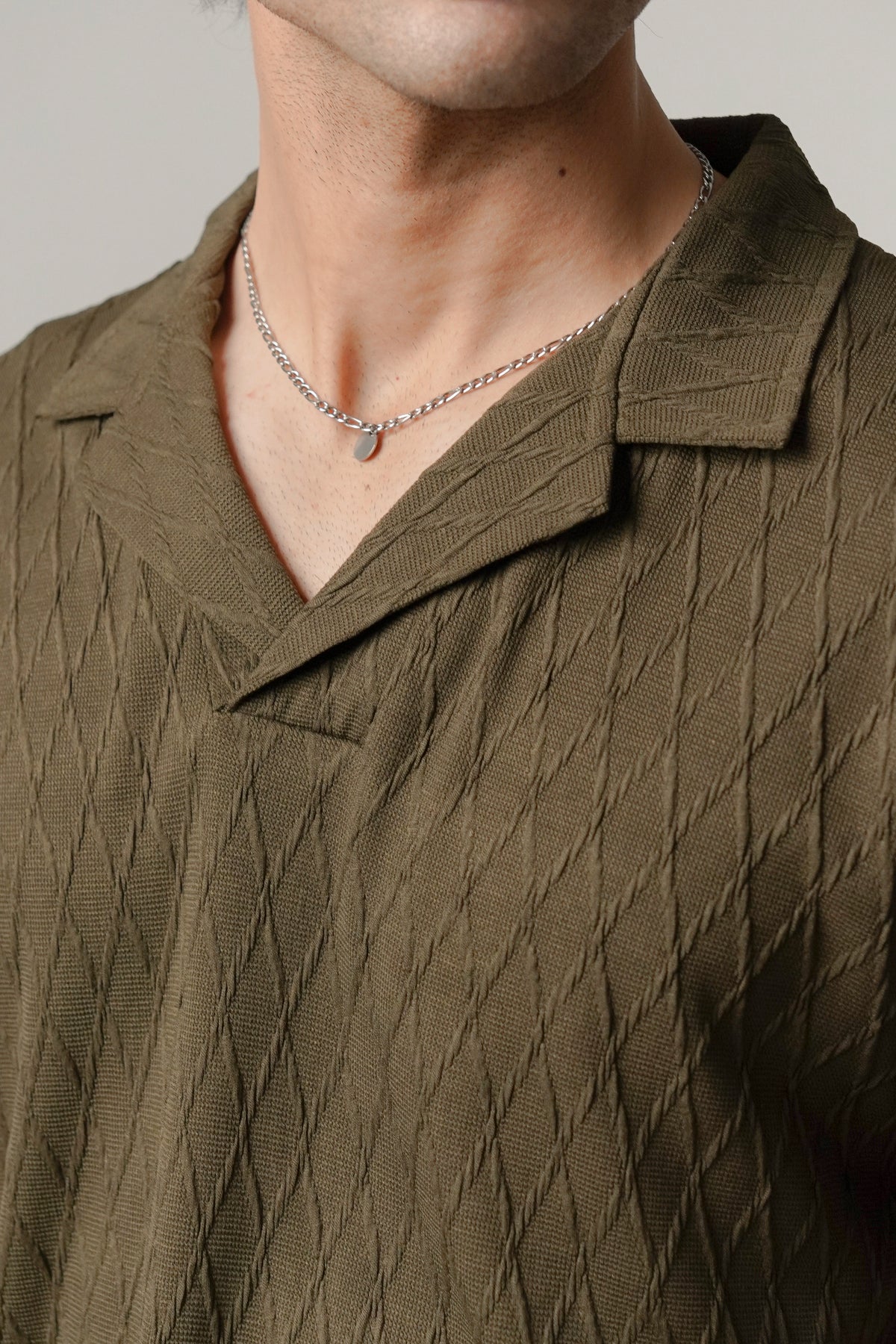 Cuban Collar Polo - Forest Green alternate view