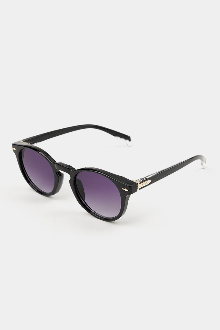 Round Sunglasses - Black