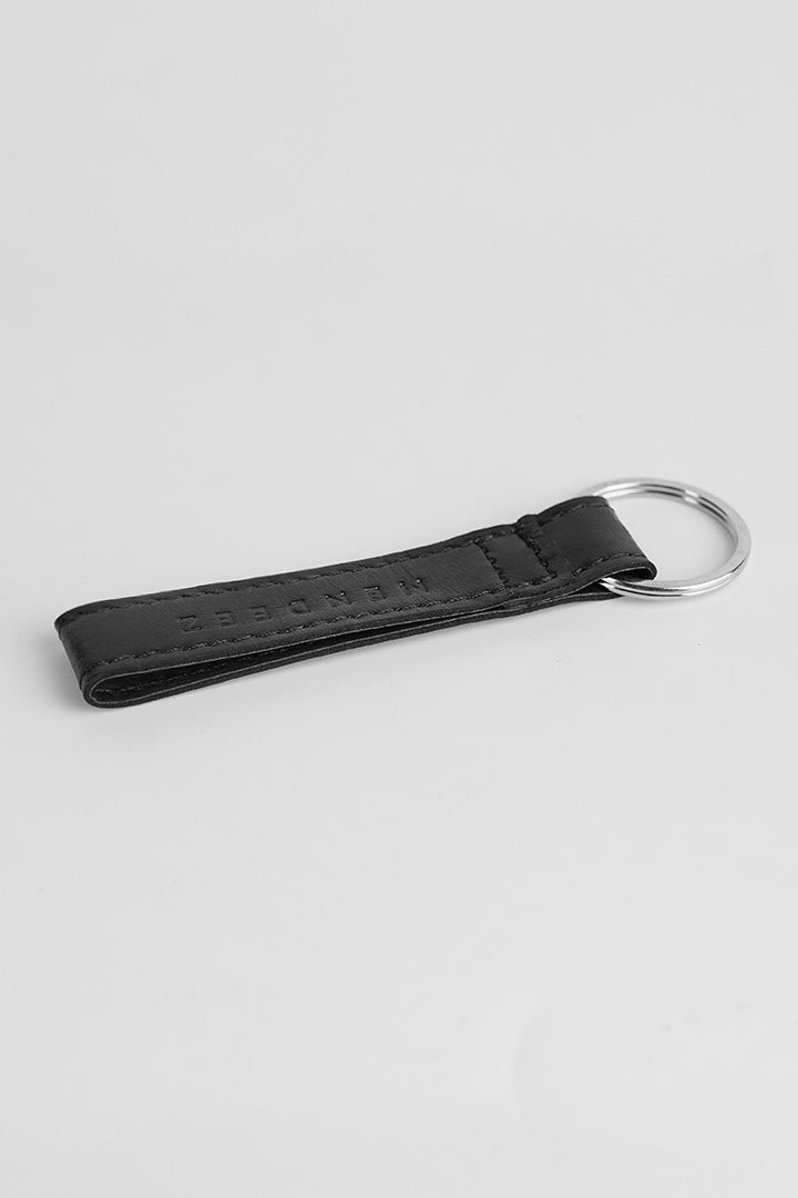Leather Keychain - Black