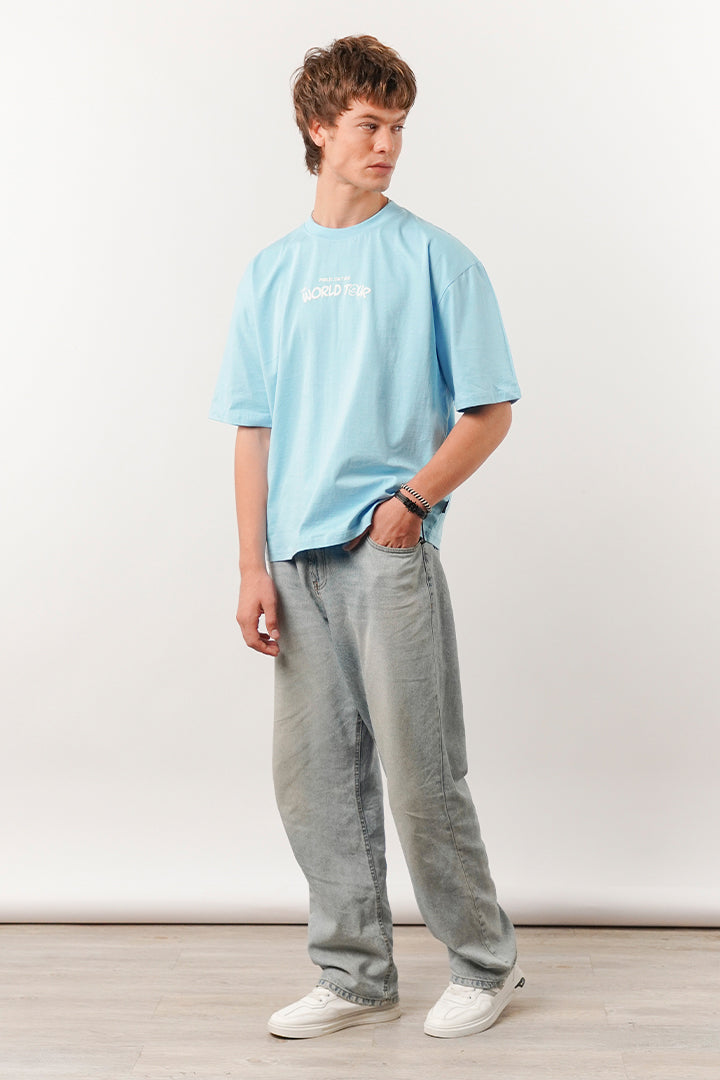 Box Fit Tee - Sky Blue - FA