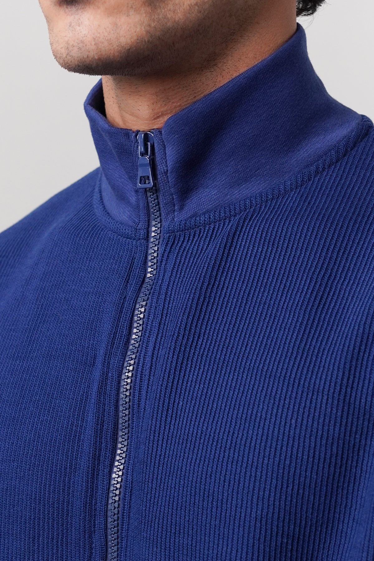 Stand-Up Collar Jacket - Royal Blue alternate view