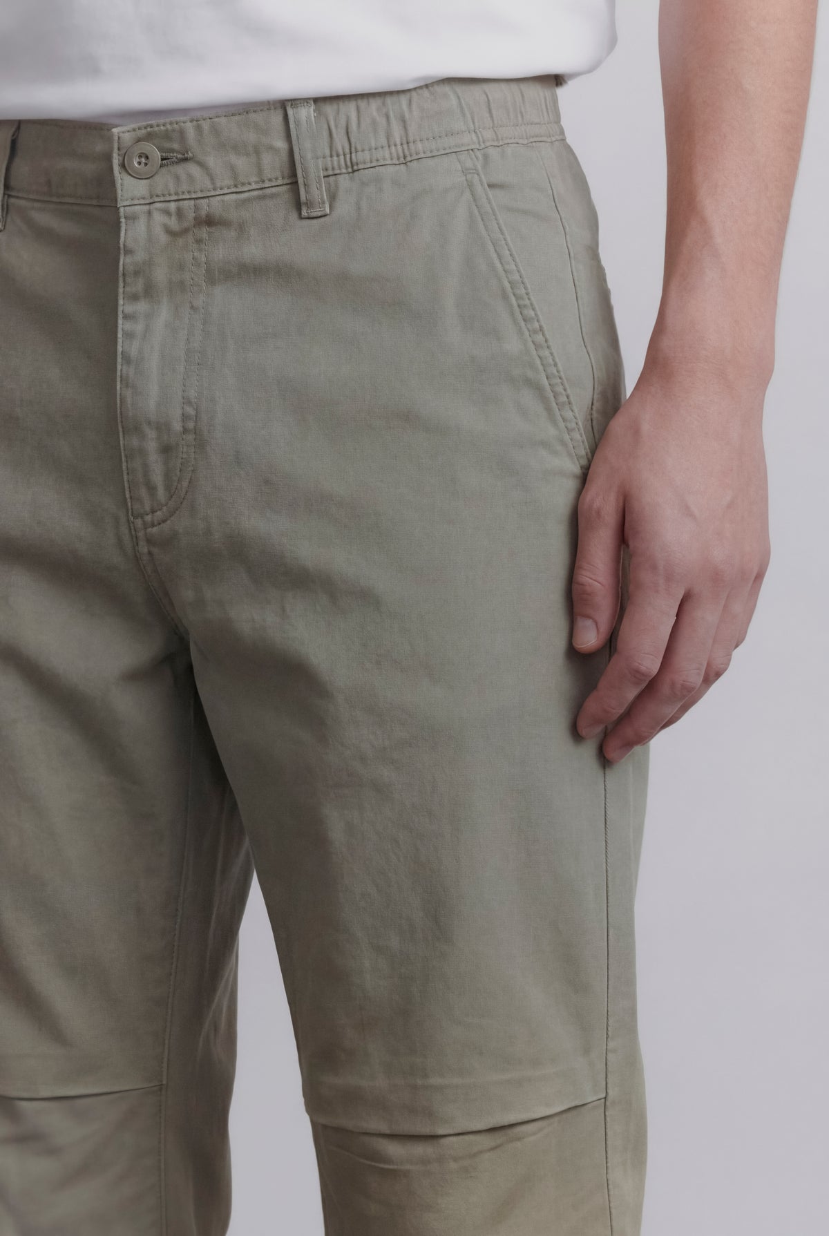 Pleated Pants - Sage Green - FA alternate view