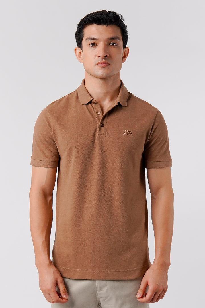 Regular Fit Polo Shirt - Brown
