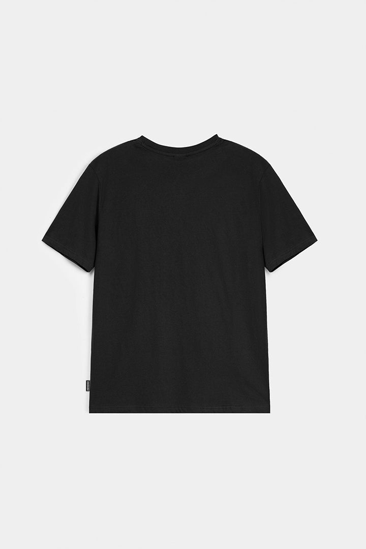 Printed Graphic Tee - Black - FA