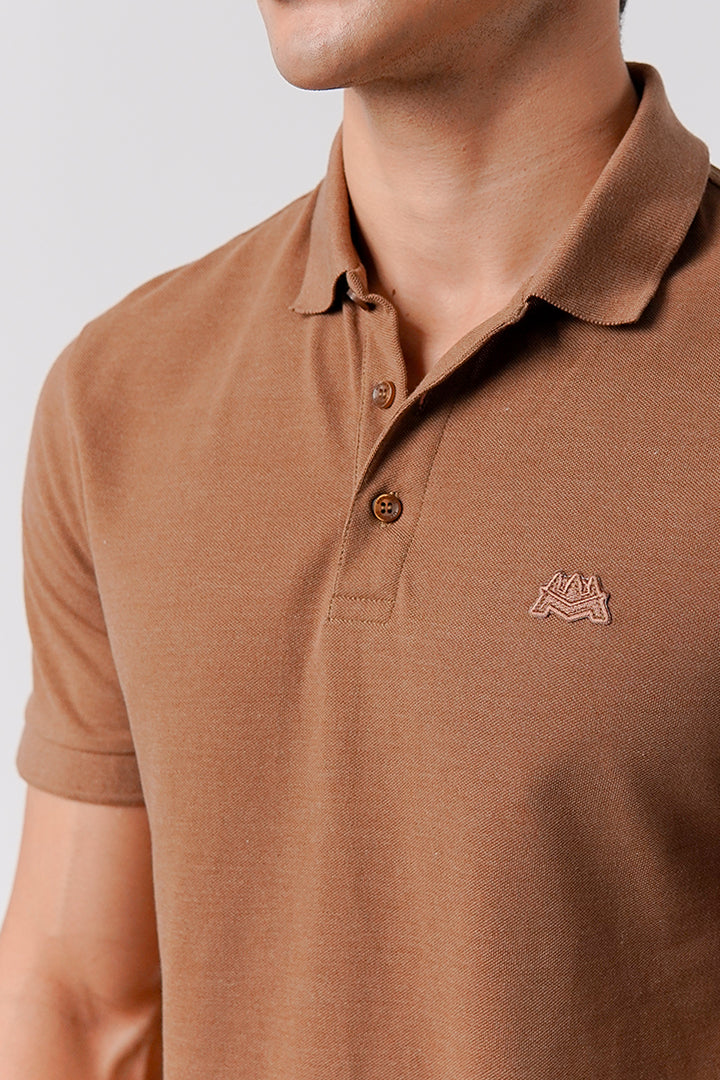 Regular Fit Polo Shirt - Brown