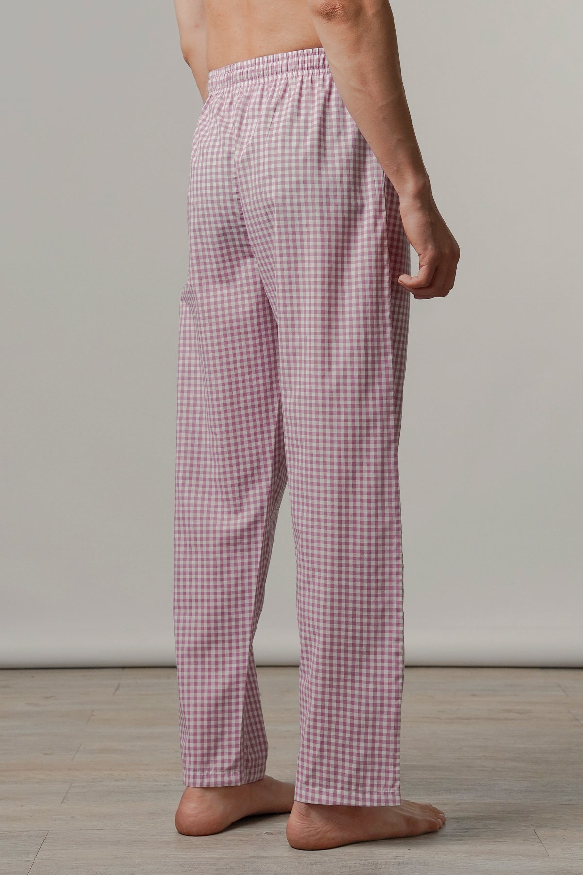 Check Woven Pajamas - Pink