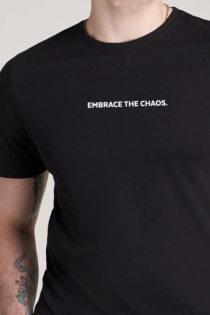 Printed Graphic Tee - Black alternate view