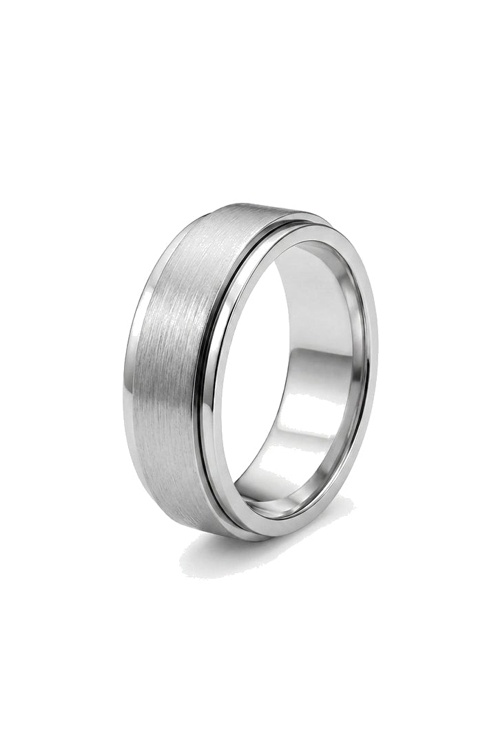 Classic Spinner Band Ring - Silver