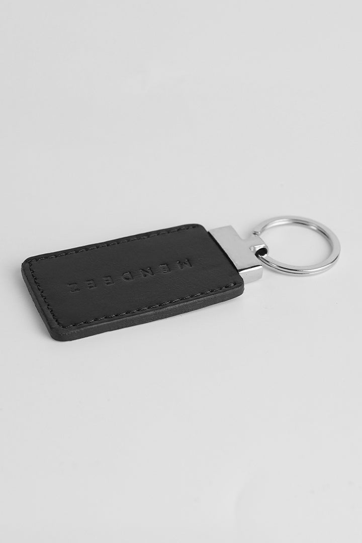 Leather Keychain - Black