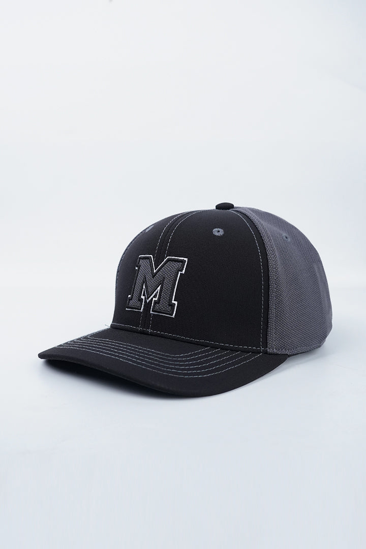 Varsity M Trucker Cap - Black